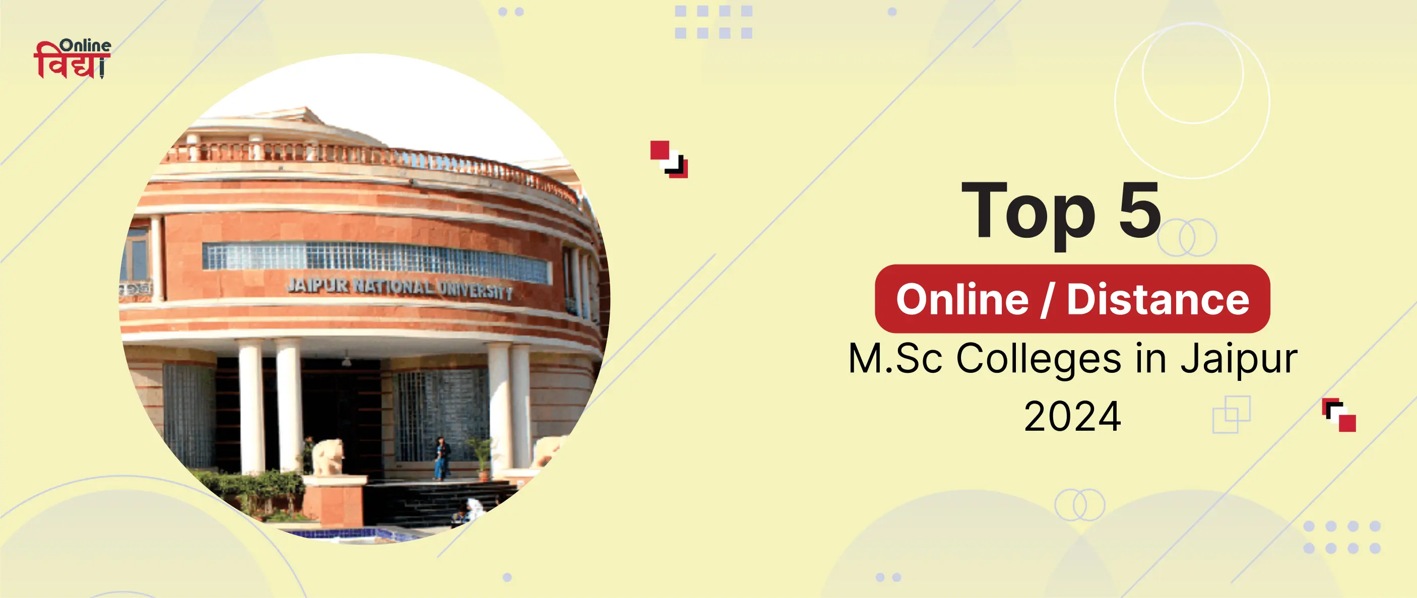 Top 5 Online/Distance M.Sc Colleges in Jaipur 2024